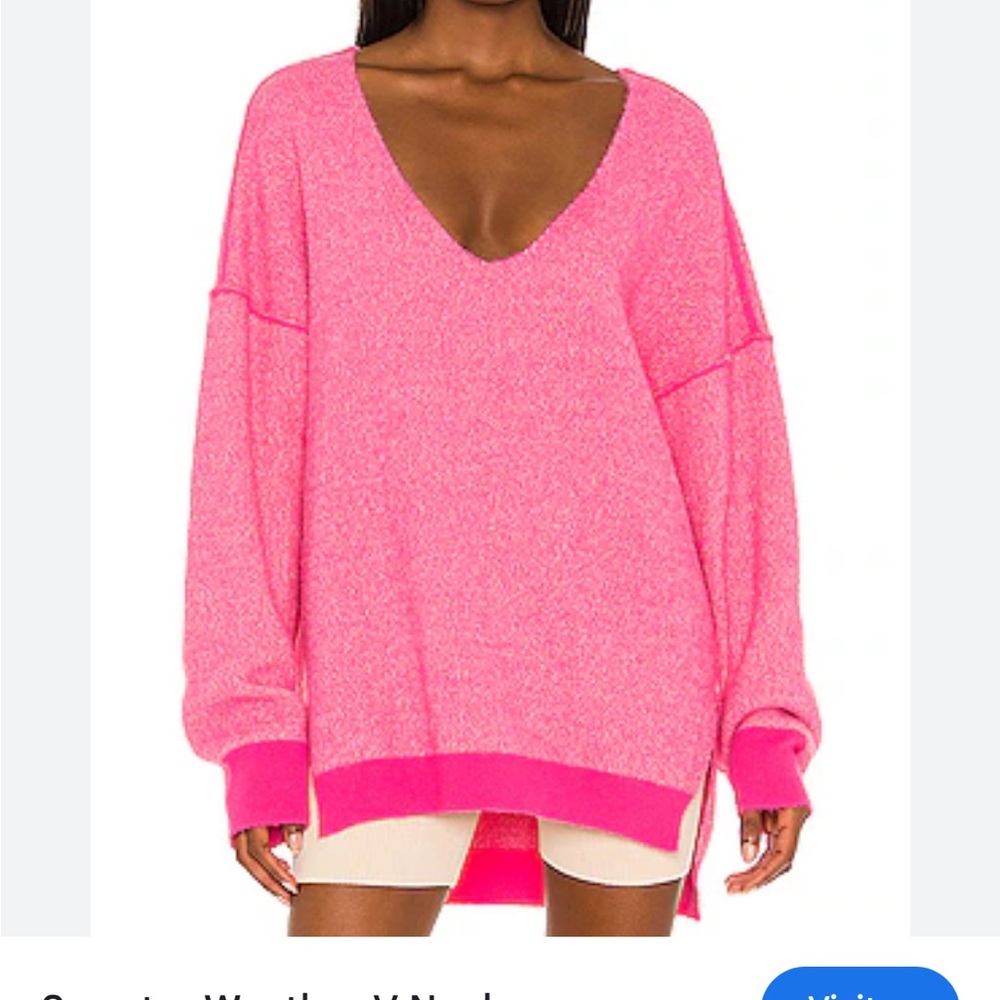 Free people sweater weather v neck sweater